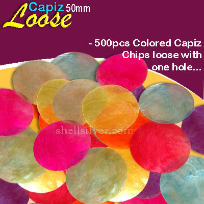50mmColoredCapizLoose Delivered anywhere in the world