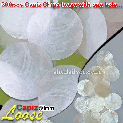 50mm Capiz Loose Delivered anywhere in the world